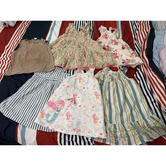 Toddler Girls bundle dresses 3T ruffle butts mudpie Gap Zara and more 6 items - Picture 5 of 7